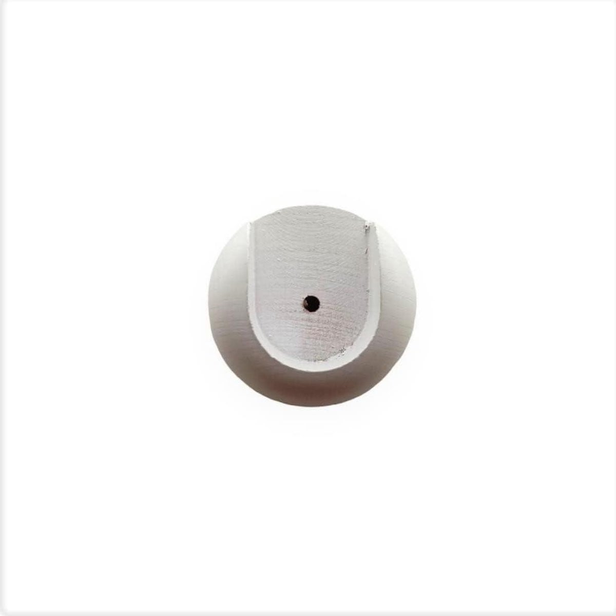 Wit Houten Rozet Gordijnroede Houder voor 35 mm Diameter