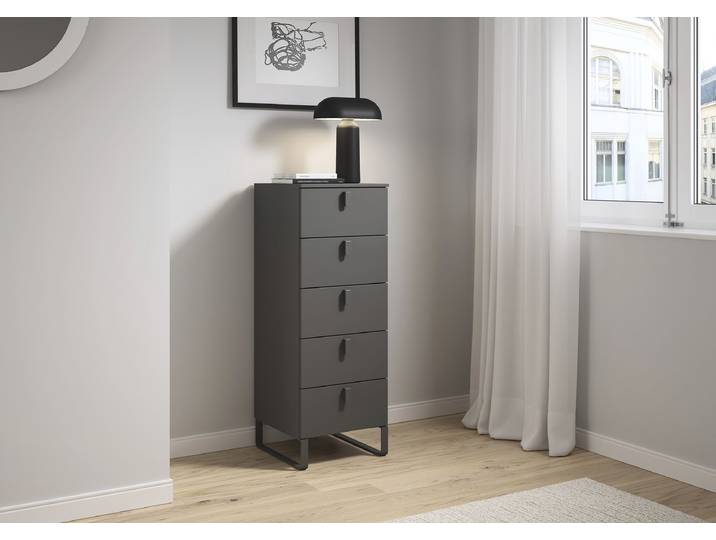 Commode Liora - 110 cm 40cm Gris/Graphite