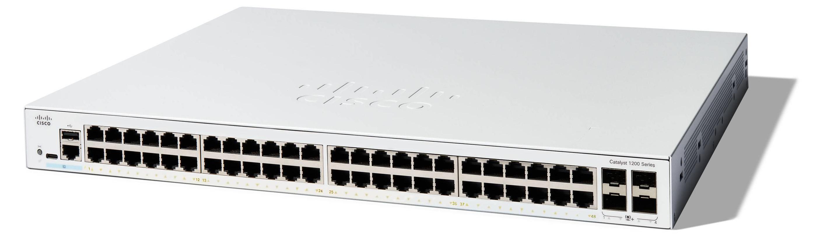 Cisco C1200-48T-4X, Managed, L2/L3, Gigabit Ethernet (10/100/1000)
