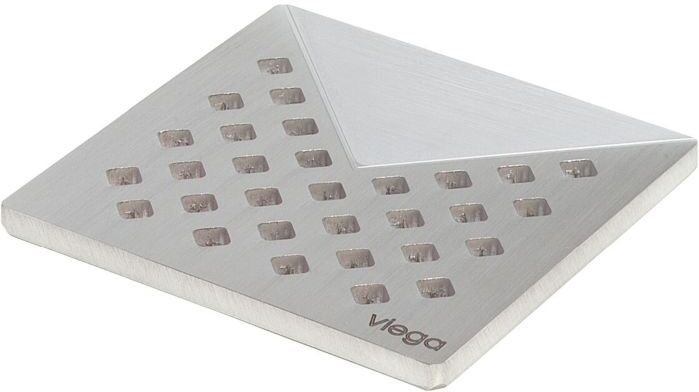 Viega Rost Visign RS1 4928.1 94 x 94 mm, Edelstahl massiv