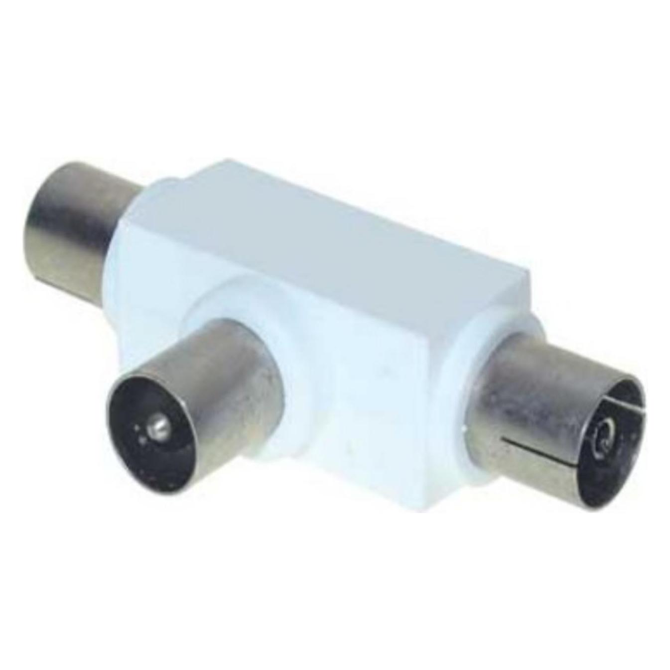 Shiverpeaks S/CONN maximum connectivity T-Verteiler, 2 x Kupplung und 1 x Stecker (Antennenkabel) (83200)