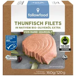 followfood Thunfisch Filets in Bio-Olivenöl