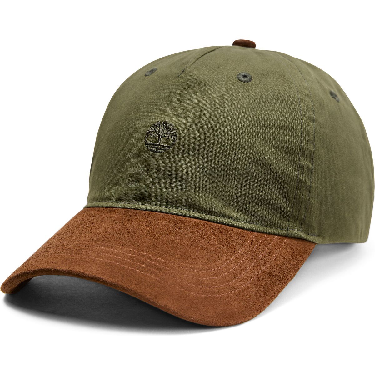 Timberland Mens Waxed Canvas Baseball Cap leaf green OS TB0A67QPA581-OS