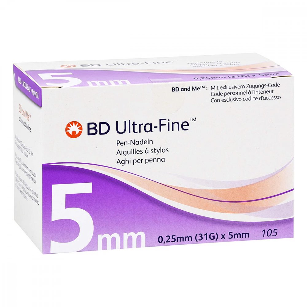 1001 Artikel Medical GmbH Bd Ultra-fine Pen-nadeln 5 mm 31 G 0,25 mm 16327157