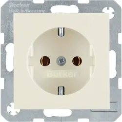 Berker SCHUKO-Steckdose weiß/gl 41438982