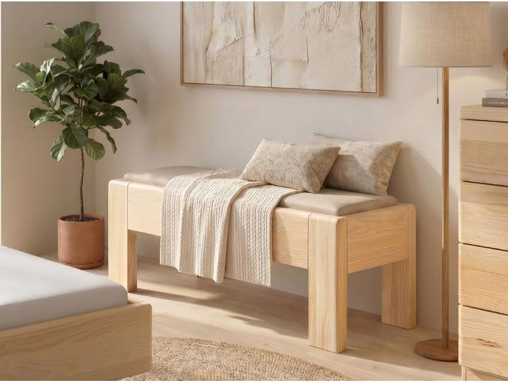 Bettbank „Greta“ Esche 90 cm Esche