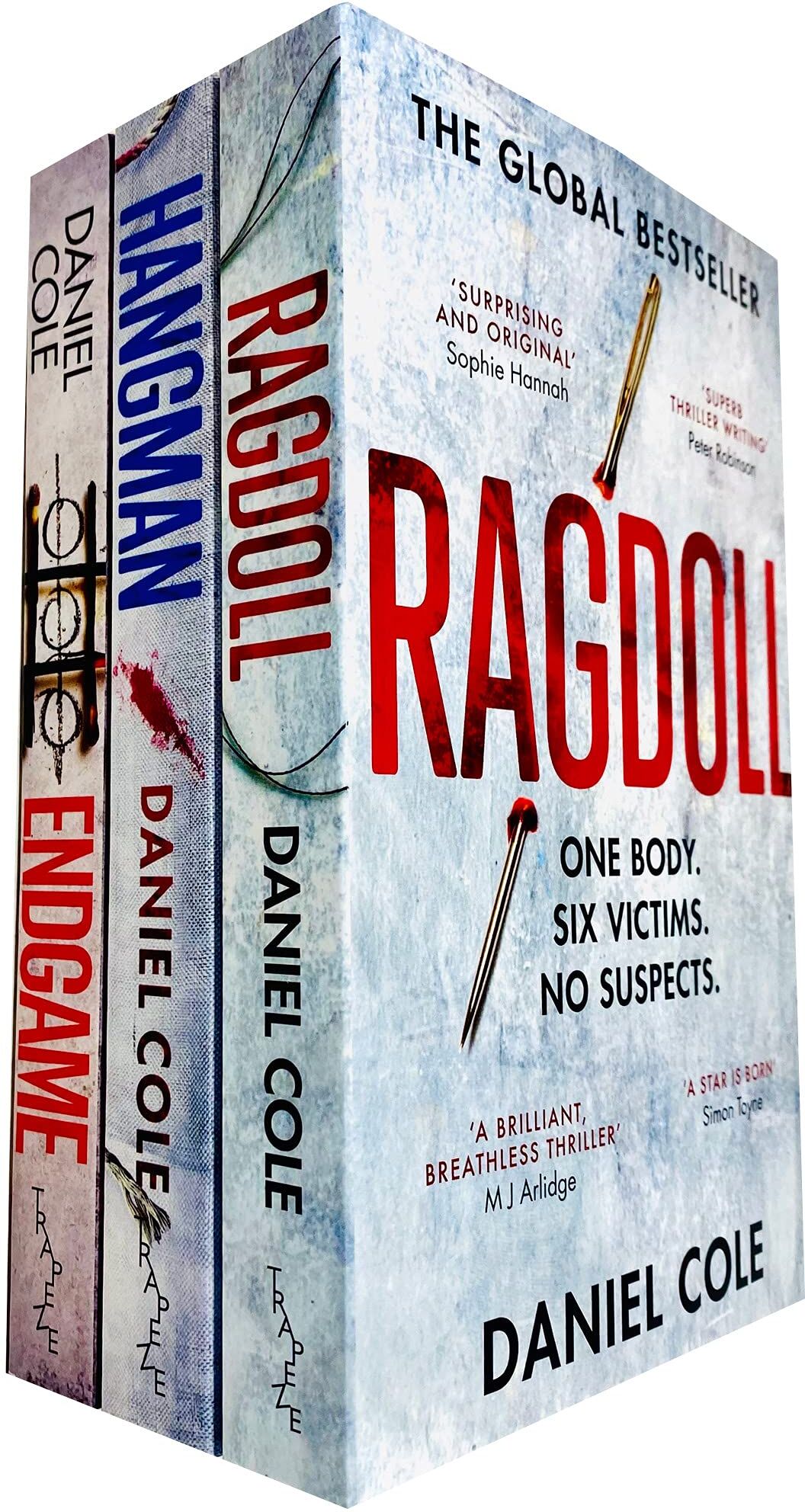 Trapeze Ragdoll Series by Daniel Cole - Ragdoll, Hangman & Endgame - 3 Books Collection Set - Paperback - Sunday Times Bestselling Crime Thriller Trilogy