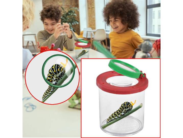 Becherlupe, Insektenbox/Naturbox mit Lupe, Ø 9 cm