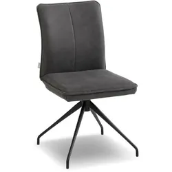 MAISON Stuhl Cary Stoff Anthracite