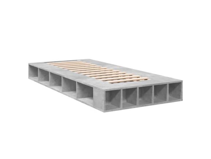 vidaXL Bettgestell Betongrau 100x200 cm Holzwerkstoff