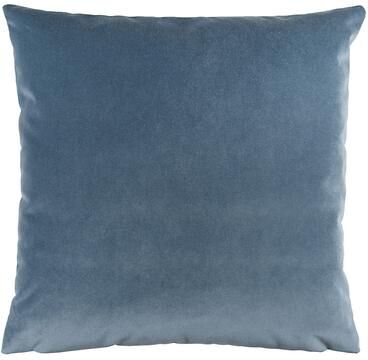 "Queens Velvet Pillow Cover - Cornflower 12"" x 20"" - Ballard Designs"