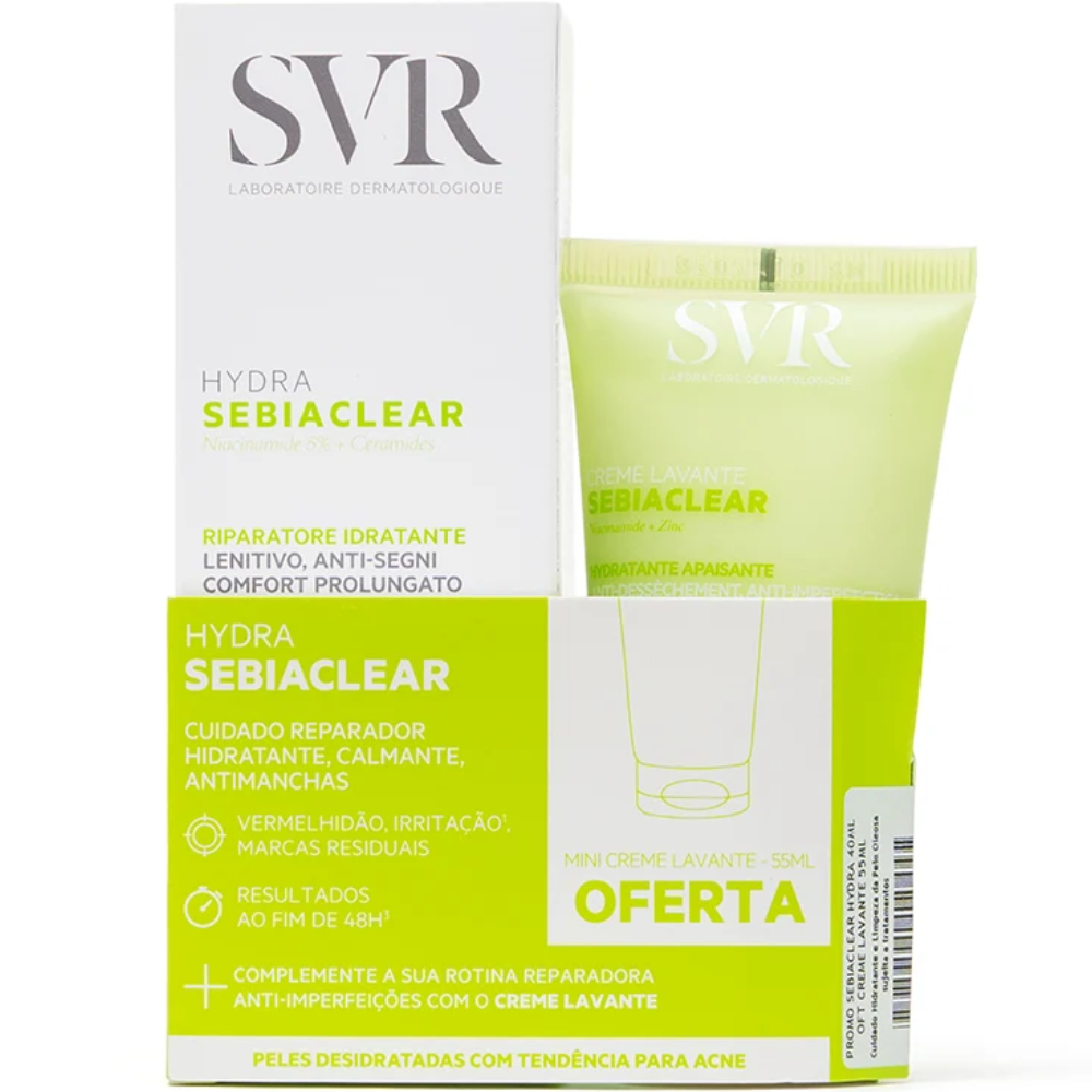 SVR Sebiaclear Hydra Anti-Mark Soothing Repairing Moisturizer for Acneic Skins