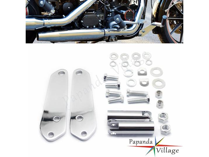 Support de repose-pieds d'autoroute, Kit de montage pour Harley Dyna FXD 91-17 Street Bob Low Rider Super Glide Sport Convertible Daytona personnalisé