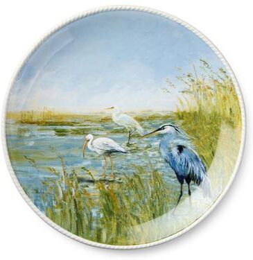 "Certified International Coastal Birds Round Platter, 13"" - 13.00""L x 13.00""W x 1.25""H"