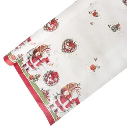 Papstar 12 Rollen Tischdecke, Papier 6 m x 1,2 m HoHoHo