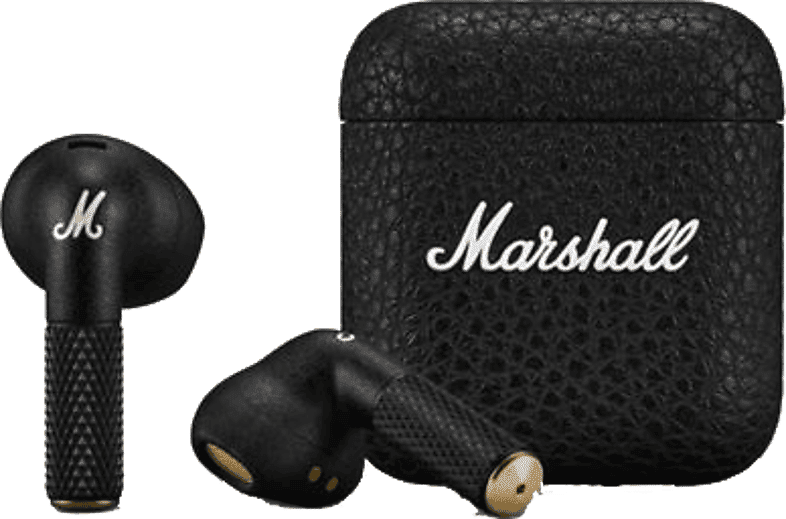 Auriculares True Wireless - Marshall Minor IV, +30h, Estuche de Carga, Black