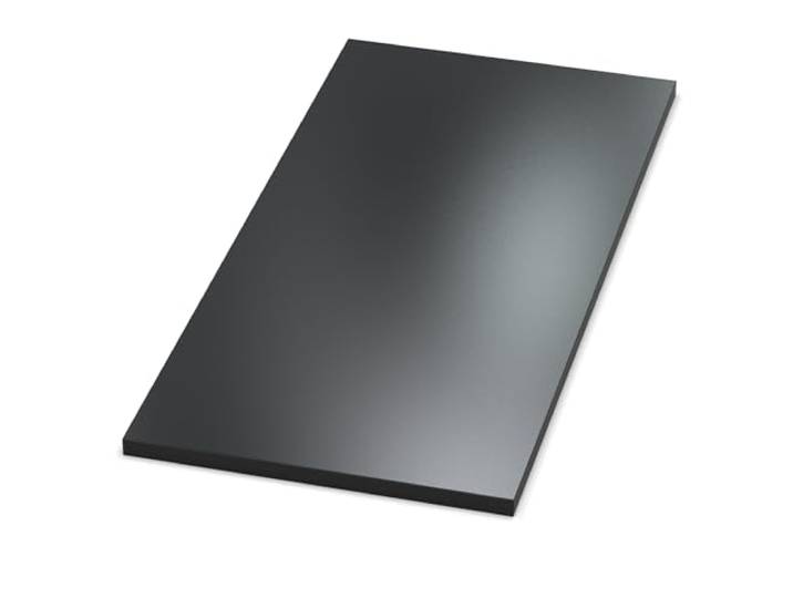 AUPROTEC Tischplatte 28mm schwarz 160x100 cm I Spanplatte mit 2mm ABS Kante & PU-Verleimung I melaminharzbeschichtet I robust & wasserabweisend