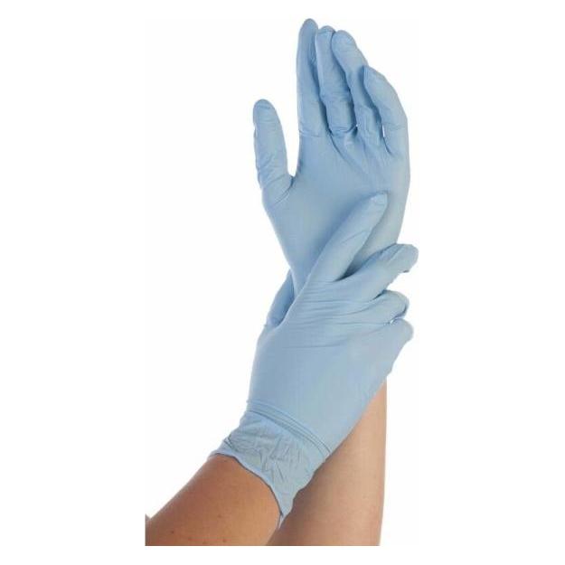 franz mensch Hygostar Nitrilhandschuh EXTRA SAFE, blau, Grösse S, puderfrei (S) (ENG-27066)