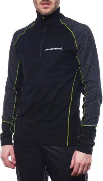 Fischer Skate Turtleneck Cross Country Ski Shirt (L - Petrol Dark Navy)