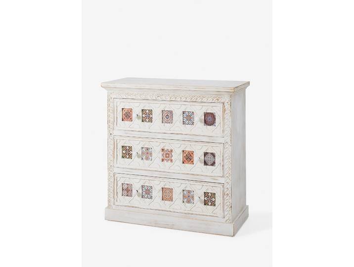 bonprix Kommode, 80,5x80x35 cm, Kommode mit Schubladen, weiß
