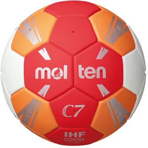 Molten Handball C7, H1C3500-RO, Größe 1, rot/orange, 315 Gramm, Trainingsball