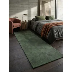 Läufer Antirutsch Waldgrün 80x150 cm - DALAR   Kadima Design