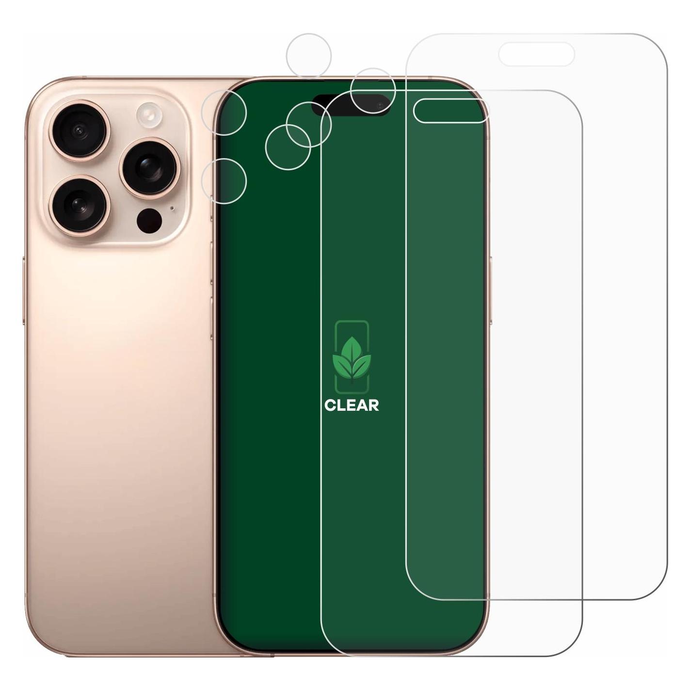 ScreenLeaf Schutzfolie für Apple iPhone 16 Pro Max (Display+Kamera) Displayschutz Display Schutz Folie Klar (Apple iPhone 16 Pro Max) (6156271)
