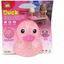 Drückbare glitzernde Ente – 18 cm, rosa