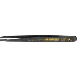 BERN 5 192 - Kunststoff-Pinzette, flach, abgesetzt, 120 mm, ESD