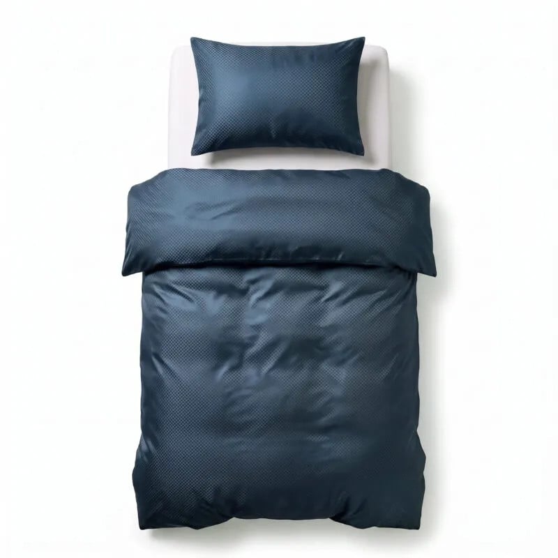 Sleeptime Satin Point Dekbedovertrek Navy 140 x 220 cm