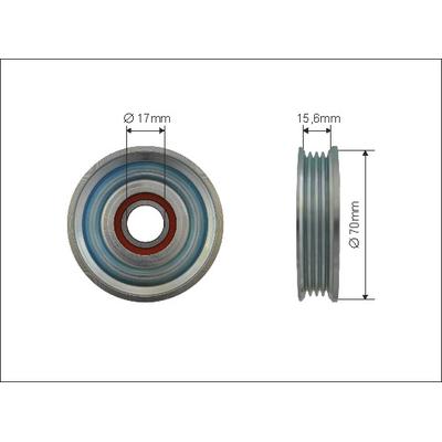 CAFFARO Spannrolle, Keilrippenriemen 500483 für HONDA