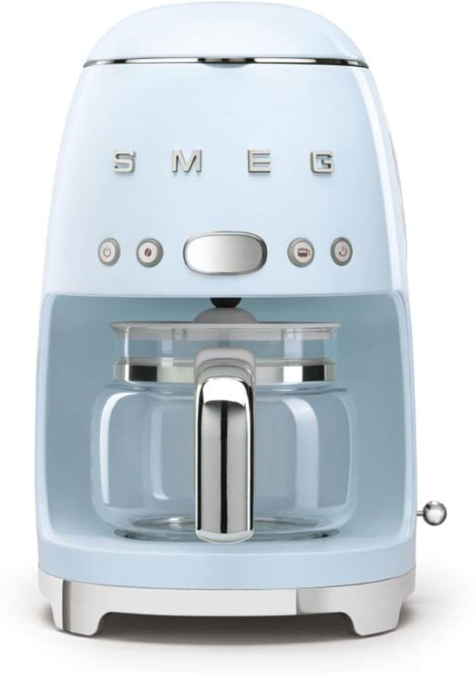 Smeg 50's Style Retro DCF02 Drip Filter Coffee Machine - Pastel Blue