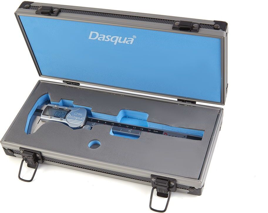 Dasqua IP 54 Professional 150 mm Digitaler Messschieber mit großem Bildschirm und Metallgehäuse