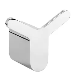 Brillantbad BORGANIC Doppelkleiderhaken Edelstahl poliert 68x58x39 mm für Bad & Küche >> zum Bohren