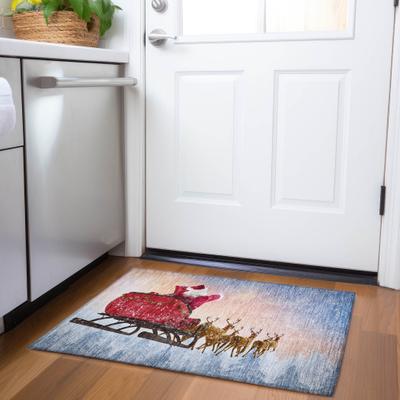 Addison Rugs Premium Washable Super Santa Sleigh Soft Mayfield Rug