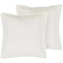 DEKOKISSEN 2er-Set Weiß 45/45 cm Pumila
