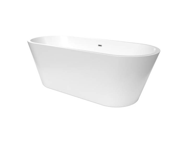 Zara Baignoire îlot 170x70 cm en acrylique + Siphon, Blanc (SATZA1700)