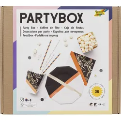 folia Marmoriert Party-Set mehrfarbig