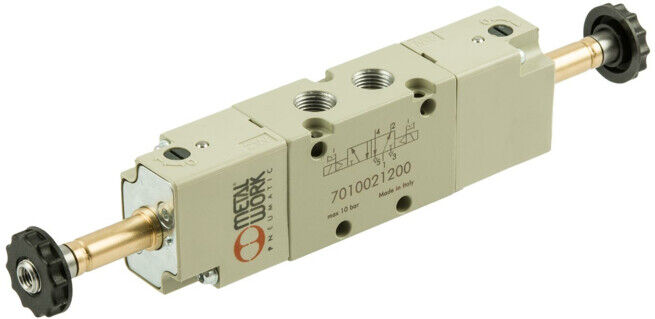 Riegler Électrovanne 5/2 voies, électropneumatique, bistable, G 1/4 (7020021200)
