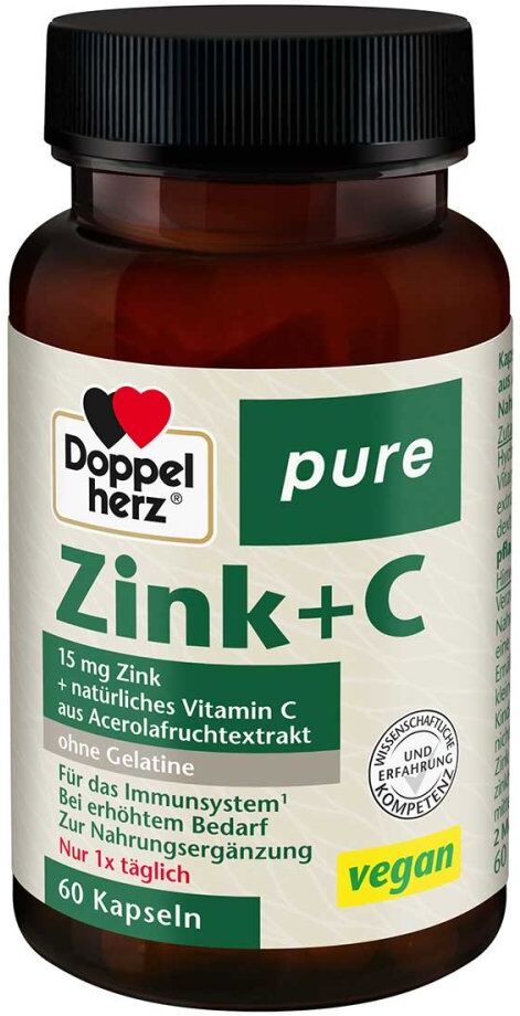 Doppelherz Zink+C Pure Kapseln 60stk