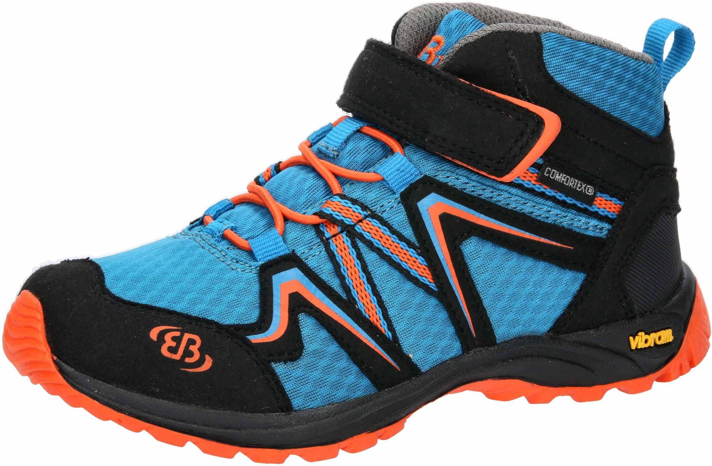 Wanderstiefel BRÜTTING "Outdoorstiefel Rockwall", Kinder, Gr. 27, Textil, blau, Synthetik, Schuhe Wanderstiefel