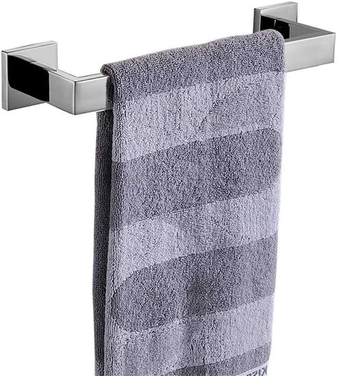 Handdoekstang van roestvrij staal SUS 304, spiegelgepolijst, wandmontage, 30 cm
