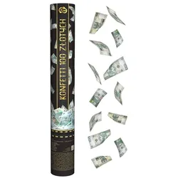 Konfettikanone Geldscheine Dollar 40 cm