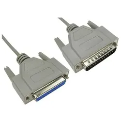 RS PRO Serielles Kabel / DB25 Male / DB25 Female, 6m, Gra (6 m), Schnittstellenkabel