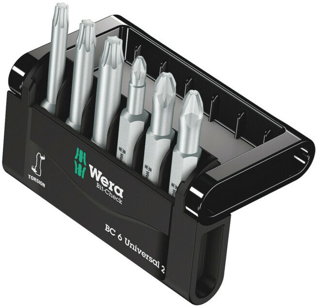 Assortiment d'embouts Mini-Check PH PZ TX 50 mm 6 pièces embouts 50mm long PH PZ ; Wera (05056473001)