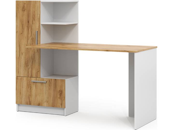 Bureau Vicco Tomy Chêne blanc/force de l'or 150x59cm\, Model 54580
