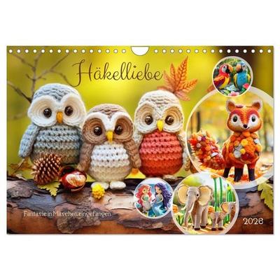 Häkelliebe - Fantasie in Maschen einfangen (Wandkalender 2026 DIN A4 quer), CALVENDO Monatskalender