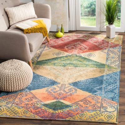 SAFAVIEH Handmade Saffron Vivi Modern Tribal Cotton Rug