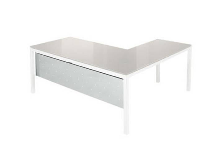 Voile de fond Delux métal aluminium L. 160 cm