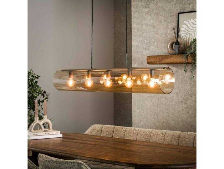 Liadomo Pendelleuchte Nebula, 5-flammig, aus Glas, für Esstische Industrial